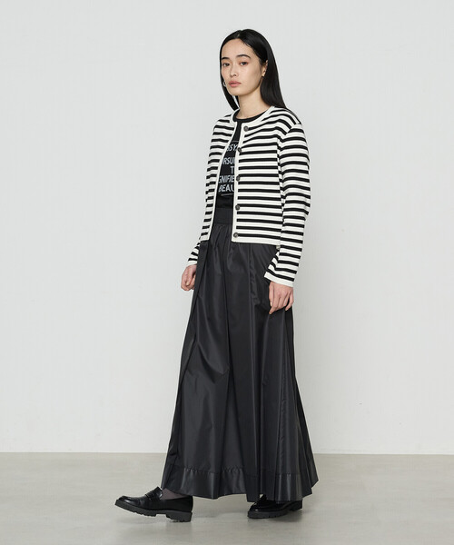 COMME CA（コムサ）の「ボーダー／バイカラー カーディガン（カーディガン/ボレロ・レディース・ホワイト/ブラック・9号）」の4枚目の写真