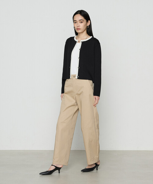 COMME CA（コムサ）の「ボーダー／バイカラー カーディガン（カーディガン/ボレロ・レディース・ホワイト/ブラック・9号）」の8枚目の写真