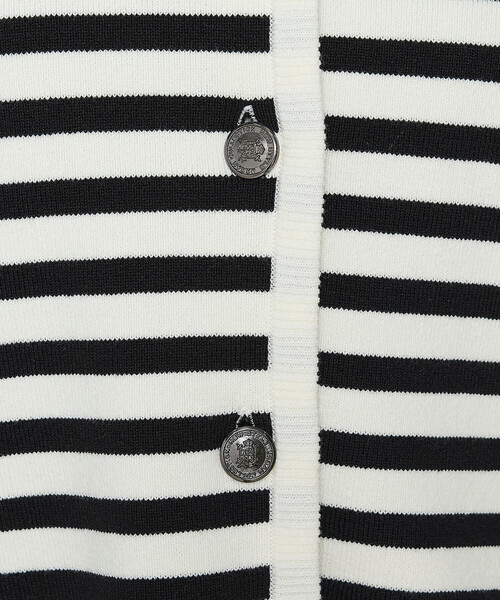 COMME CA（コムサ）の「ボーダー／バイカラー カーディガン（カーディガン/ボレロ・レディース・ホワイト/ブラック・9号）」の18枚目の写真