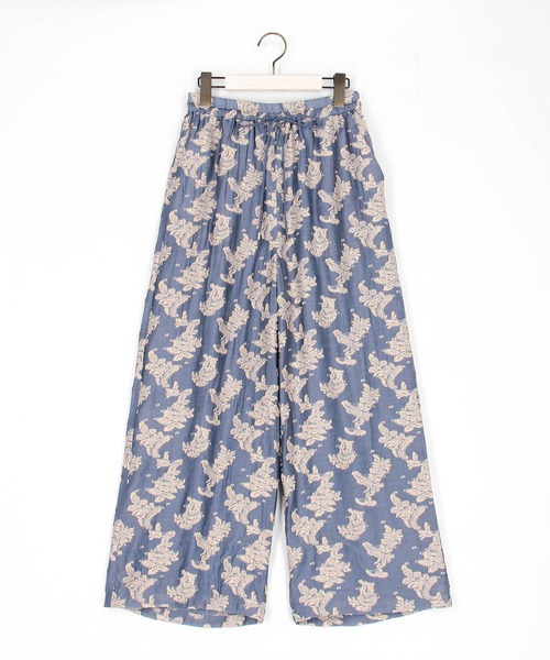 Grand PARK(グランドパーク)の「ペイズリー柄 ジャガードイージーパンツ(その他パンツ・レディース・ホワイト/グリーン/ブルー・FREE)」の3枚目の写真