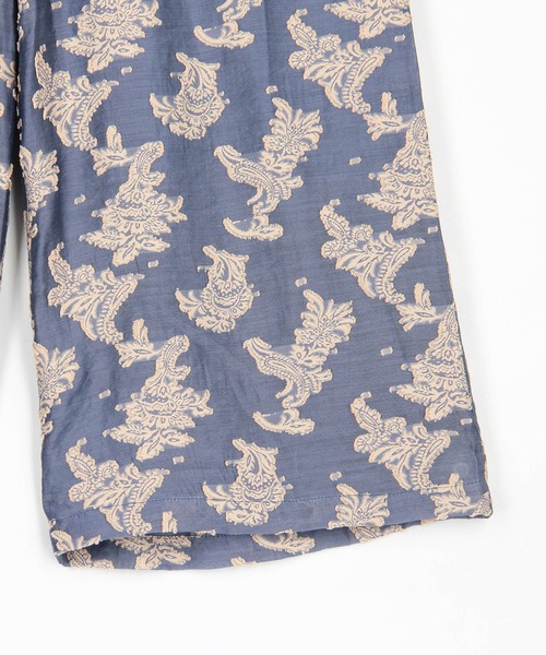 Grand PARK(グランドパーク)の「ペイズリー柄 ジャガードイージーパンツ(その他パンツ・レディース・ホワイト/グリーン/ブルー・FREE)」の4枚目の写真