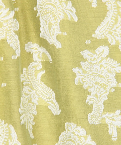 Grand PARK(グランドパーク)の「ペイズリー柄 ジャガードイージーパンツ(その他パンツ・レディース・ホワイト/グリーン/ブルー・FREE)」の6枚目の写真