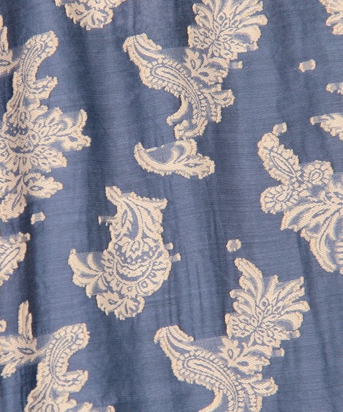 Grand PARK(グランドパーク)の「ペイズリー柄 ジャガードイージーパンツ(その他パンツ・レディース・ホワイト/グリーン/ブルー・FREE)」の7枚目の写真