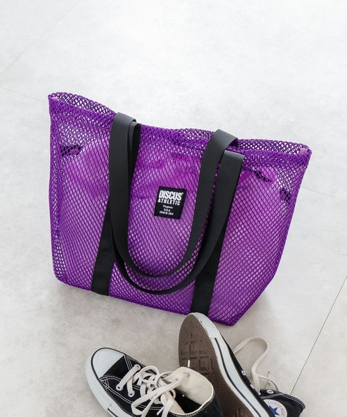 DISCUS(ディスカス)の「【DISCUS/ディスカス】メッシュトートバッグ(トートバッグ・レディース・パープル/ブラック/カーキ/グレー/ブルー・FREE)」の5枚目の写真