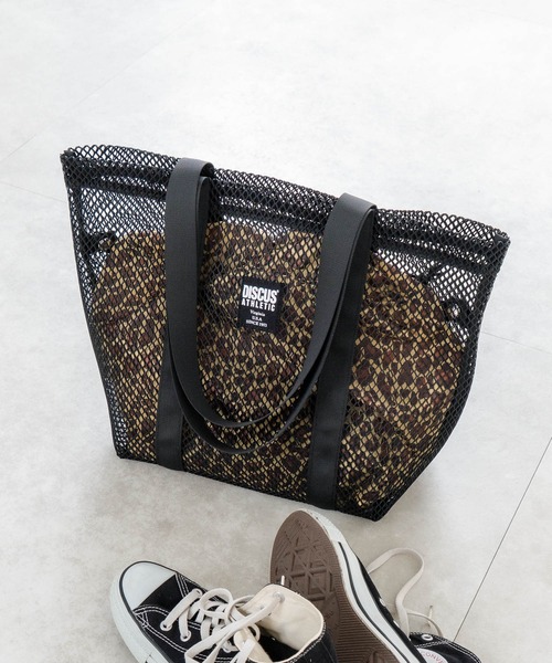 DISCUS(ディスカス)の「【DISCUS/ディスカス】メッシュトートバッグ(トートバッグ・レディース・パープル/ブラック/カーキ/グレー/ブルー・FREE)」の1枚目の写真