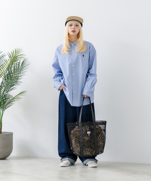 DISCUS(ディスカス)の「【DISCUS/ディスカス】メッシュトートバッグ(トートバッグ・レディース・パープル/ブラック/カーキ/グレー/ブルー・FREE)」の16枚目の写真