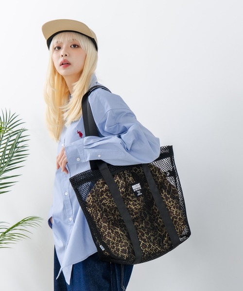 DISCUS(ディスカス)の「【DISCUS/ディスカス】メッシュトートバッグ(トートバッグ・レディース・パープル/ブラック/カーキ/グレー/ブルー・FREE)」の17枚目の写真