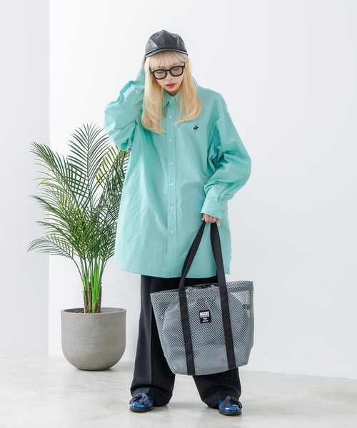 DISCUS(ディスカス)の「【DISCUS/ディスカス】メッシュトートバッグ(トートバッグ・レディース・パープル/ブラック/カーキ/グレー/ブルー・FREE)」の10枚目の写真