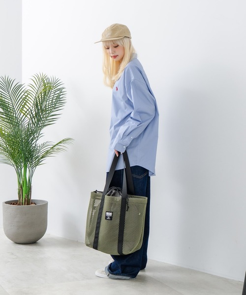 DISCUS(ディスカス)の「【DISCUS/ディスカス】メッシュトートバッグ(トートバッグ・レディース・パープル/ブラック/カーキ/グレー/ブルー・FREE)」の14枚目の写真