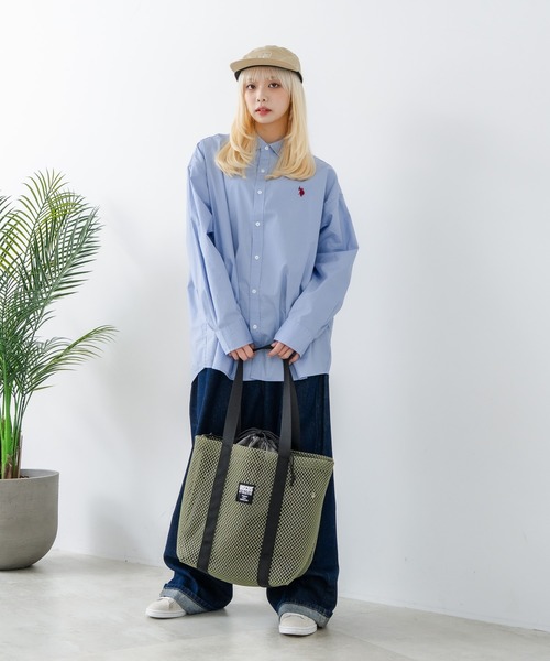 DISCUS(ディスカス)の「【DISCUS/ディスカス】メッシュトートバッグ(トートバッグ・レディース・パープル/ブラック/カーキ/グレー/ブルー・FREE)」の15枚目の写真