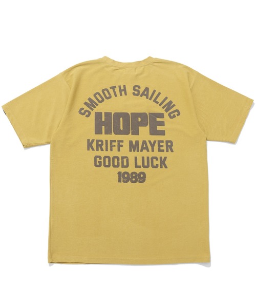 KRIFF MAYER(クリフメイヤー)の「【接触冷感】夏季GO!T(HOPE)(Tシャツ/カットソー・メンズ・オフホワイト/グリーン/イエロー/ブラック/ネイビー・MEDIUM/LARGE/X-LARGE)」の5枚目の写真