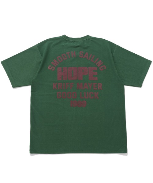 KRIFF MAYER(クリフメイヤー)の「【接触冷感】夏季GO!T(HOPE)(Tシャツ/カットソー・メンズ・オフホワイト/グリーン/イエロー/ブラック/ネイビー・MEDIUM/LARGE/X-LARGE)」の3枚目の写真