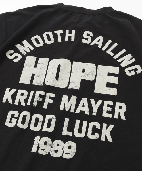 KRIFF MAYER(クリフメイヤー)の「【接触冷感】夏季GO!T(HOPE)(Tシャツ/カットソー・メンズ・オフホワイト/グリーン/イエロー/ブラック/ネイビー・MEDIUM/LARGE/X-LARGE)」の12枚目の写真