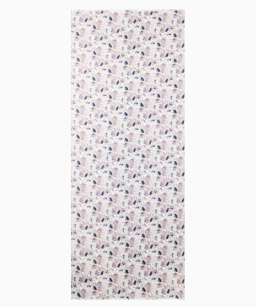 AIGLE（エーグル）の「ボタニカルプリント リネンスカーフ（バンダナ/スカーフ・レディース・ホワイト・FREE）」の2枚目の写真