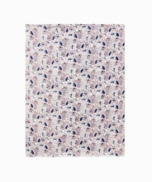 AIGLE（エーグル）の「ボタニカルプリント リネンスカーフ（バンダナ/スカーフ・レディース・ホワイト・FREE）」の3枚目の写真