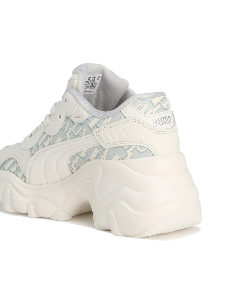 PUMA(プーマ)の「PUMA プーマ ウィメンズ パルサー ウェッジ モノグラム スニーカー(スニーカー・レディース・ホワイト系その他/アイボリー・24.5cm/24.0cm/23.5cm/26.0cm/25.5cm/25.0cm/23.0cm/22.5cm/22.0cm)」の4枚目の写真