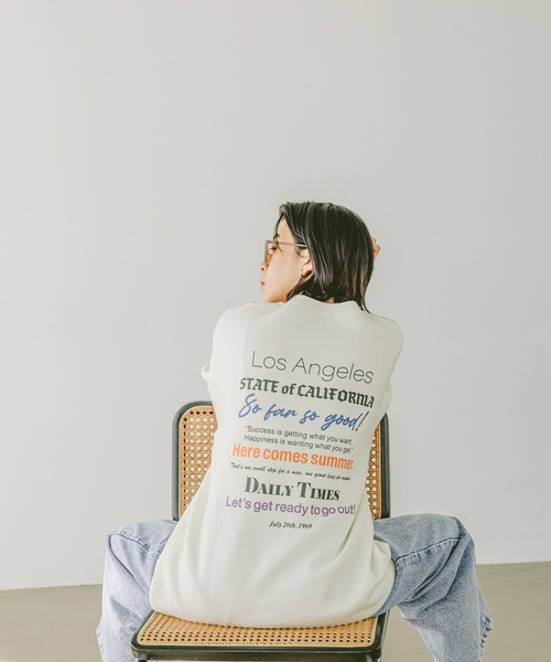 BAYFLOW（ベイフロー）の「HAPPYニット半袖Tシャツ（Tシャツ/カットソー・メンズ・チャコール/ピンク/ホワイト/ブルーグリーン・MEDIUM/LARGE）」の11枚目の写真