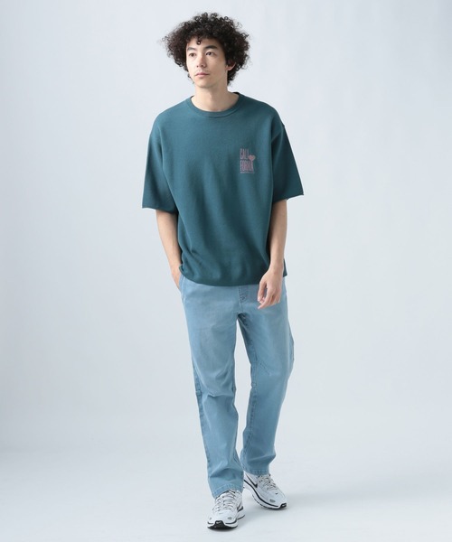 BAYFLOW（ベイフロー）の「HAPPYニット半袖Tシャツ（Tシャツ/カットソー・メンズ・チャコール/ピンク/ホワイト/ブルーグリーン・MEDIUM/LARGE）」の20枚目の写真