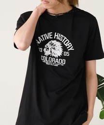 SKKONE（スコーネ）の「SKKONE/スコーネ 天竺プリント 半袖Tシャツ（Tシャツ/カットソー）」