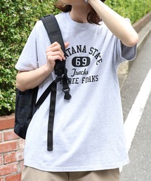 SKKONE（スコーネ）の「SKKONE/スコーネ 天竺プリント 半袖Tシャツ（Tシャツ/カットソー）」