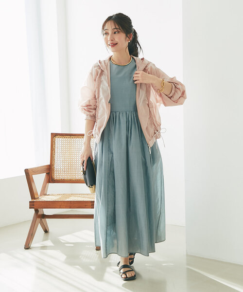 La boutique BonBon（ラブティックボンボン）の「【お上品】シアーデニムワンピース（ワンピース・レディース・ブルー/サックスブルー・36/38）」の16枚目の写真