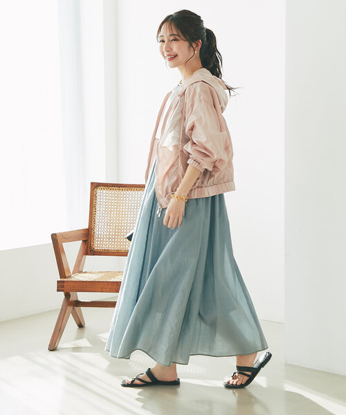 La boutique BonBon（ラブティックボンボン）の「【お上品】シアーデニムワンピース（ワンピース・レディース・ブルー/サックスブルー・36/38）」の15枚目の写真