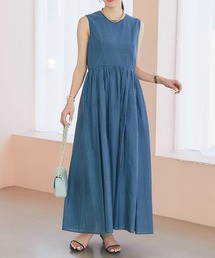 La boutique BonBon | 【お上品】シアーデニムワンピース(ワンピース)