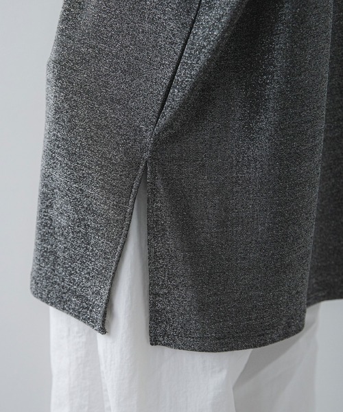 bohmal（ボマール）の「ユニフォームラメTシャツ（Tシャツ/カットソー・レディース・ブラック/シルバー・FREE）」の5枚目の写真