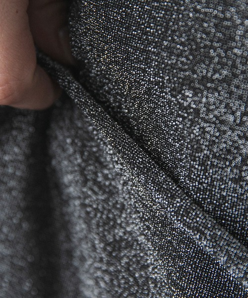 bohmal（ボマール）の「ユニフォームラメTシャツ（Tシャツ/カットソー・レディース・ブラック/シルバー・FREE）」の6枚目の写真