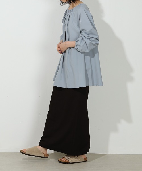 emesuelee(エメスーリー)の「UV CUT 撥水生地 接触冷感 2way チュニック ラッシュガード(シャツ/ブラウス・レディース・ブラック/グレー/ナチュラル・フリー)」の7枚目の写真