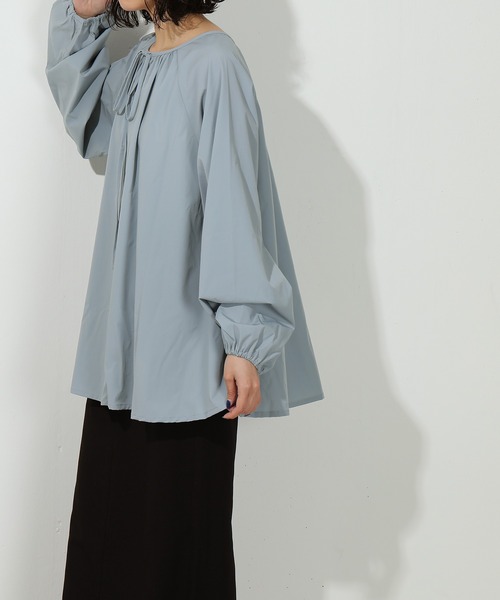 emesuelee(エメスーリー)の「UV CUT 撥水生地 接触冷感 2way チュニック ラッシュガード(シャツ/ブラウス・レディース・ブラック/グレー/ナチュラル・フリー)」の10枚目の写真