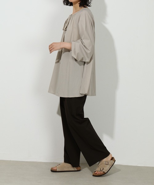 emesuelee(エメスーリー)の「UV CUT 撥水生地 接触冷感 2way チュニック ラッシュガード(シャツ/ブラウス・レディース・ブラック/グレー/ナチュラル・フリー)」の16枚目の写真