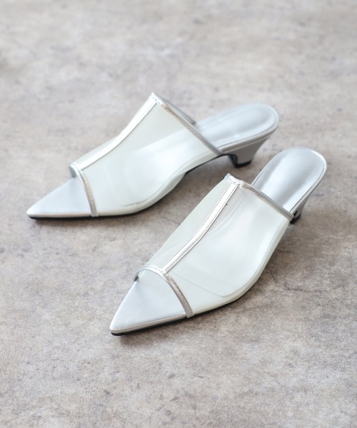 Bonjour Sagan（ボンジュールサガン）の「メッシュミュールサンダル（サンダル・レディース・シルバー/ブラック・S/L/M）」の11枚目の写真