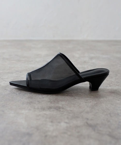 Bonjour Sagan（ボンジュールサガン）の「メッシュミュールサンダル（サンダル・レディース・シルバー/ブラック・S/L/M）」の12枚目の写真