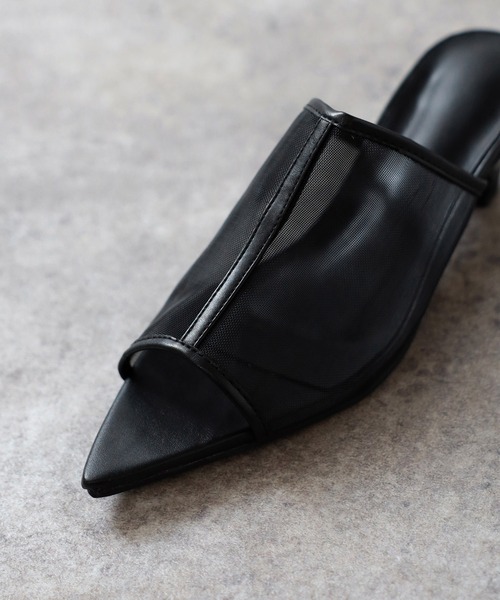 Bonjour Sagan（ボンジュールサガン）の「メッシュミュールサンダル（サンダル・レディース・シルバー/ブラック・S/L/M）」の14枚目の写真