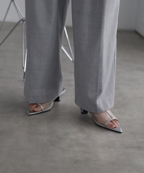 Bonjour Sagan（ボンジュールサガン）の「メッシュミュールサンダル（サンダル・レディース・シルバー/ブラック・S/L/M）」の6枚目の写真