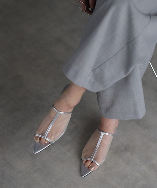 Bonjour Sagan（ボンジュールサガン）の「メッシュミュールサンダル（サンダル・レディース・シルバー/ブラック・S/L/M）」の8枚目の写真