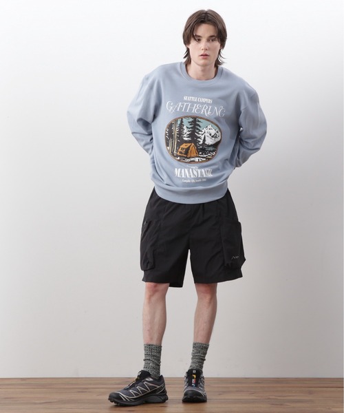 MANASTASH（マナスタッシュ）の「MANASTASH/マナスタッシュ  RIVER SHORT/リバーショーツ（その他パンツ・メンズ・ブラック/その他/ブルーグレー/グリーン系その他・S/M/L/XL）」の11枚目の写真