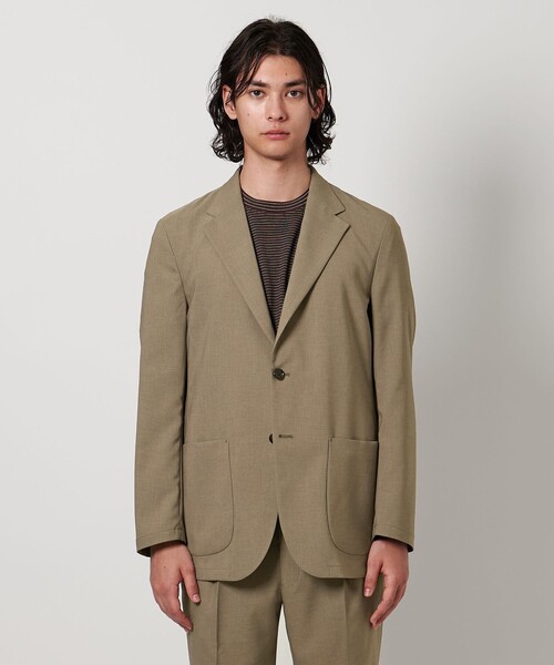 District（ディストリクト）の「＜District＞ ポリエステル シングル 2ボタン テーラードジャケット（テーラードジャケット・メンズ・ブラック/ダークブラウン/ベージュ・48/46/44/50）」の6枚目の写真