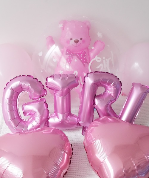 Port / ポート 】 ベビーシャワー くまちゃん バルーン / ジェンダーリ