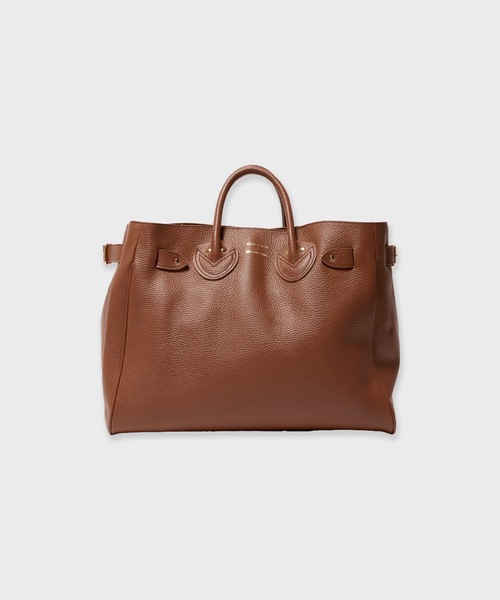 YOUNG&OLSEN The DRYGOODS STORE(ヤングアンドオルセン)の「YOUNG & OLSEN/ヤングアンドオルセン EMBOSSED LEATHER BELTED TOTE M レザートートバッグ(トートバッグ・レディース・ブラック/ブラウン/ベージュ・FREE)」の3枚目の写真