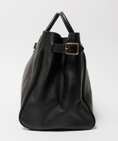 YOUNG&OLSEN The DRYGOODS STORE(ヤングアンドオルセン)の「YOUNG & OLSEN/ヤングアンドオルセン EMBOSSED LEATHER BELTED TOTE M レザートートバッグ(トートバッグ・レディース・ブラック/ブラウン/ベージュ・FREE)」の5枚目の写真