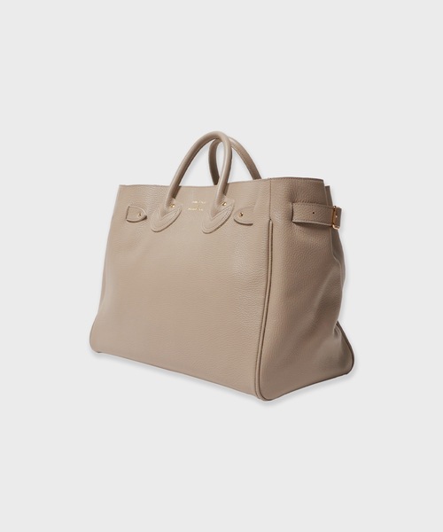 YOUNG&OLSEN The DRYGOODS STORE(ヤングアンドオルセン)の「YOUNG & OLSEN/ヤングアンドオルセン EMBOSSED LEATHER BELTED TOTE M レザートートバッグ(トートバッグ・レディース・ブラック/ブラウン/ベージュ・FREE)」の15枚目の写真