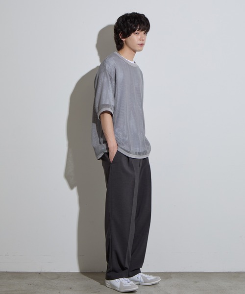 kolor 21AW テーパードスラックス　サイズ1 ストレッチ ツイル 裏起毛 テーパード スラックス