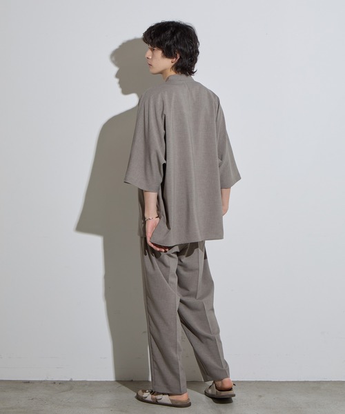 kolor 21AW テーパードスラックス　サイズ1 ストレッチ ツイル 裏起毛 テーパード スラックス