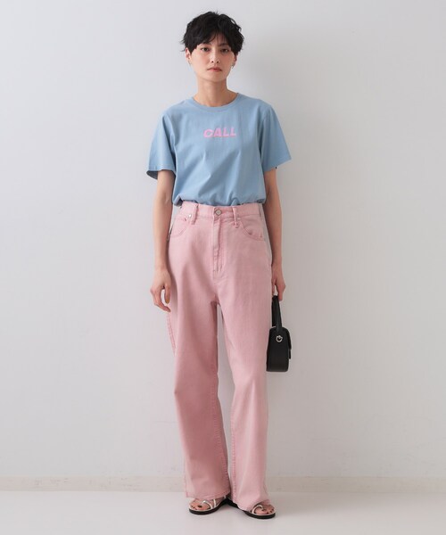 OPAQUE.CLIP(オペークドットクリップ)の「カラーロゴTシャツ【洗濯機洗い可】(Tシャツ/カットソー・レディース・ホワイト/ライトブルー/チャコールグレー・38/40/42)」の13枚目の写真