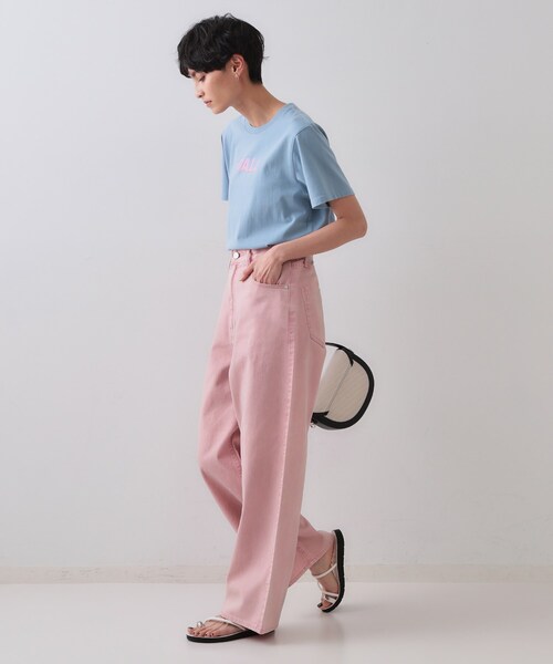 OPAQUE.CLIP(オペークドットクリップ)の「カラーロゴTシャツ【洗濯機洗い可】(Tシャツ/カットソー・レディース・ホワイト/ライトブルー/チャコールグレー・38/40/42)」の14枚目の写真