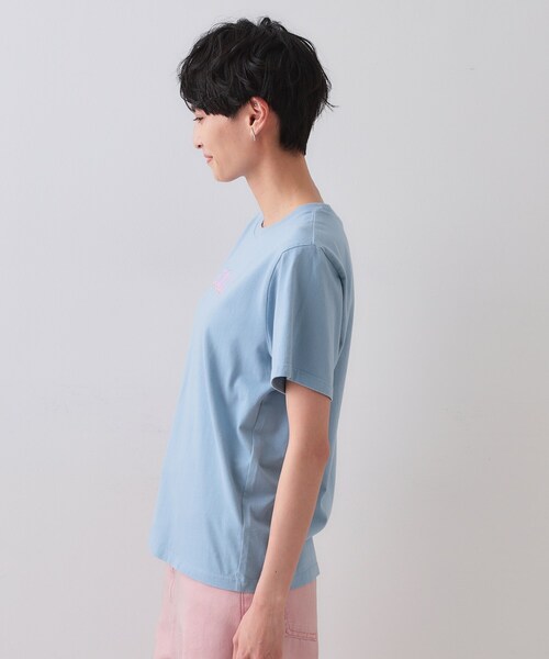 OPAQUE.CLIP(オペークドットクリップ)の「カラーロゴTシャツ【洗濯機洗い可】(Tシャツ/カットソー・レディース・ホワイト/ライトブルー/チャコールグレー・38/40/42)」の17枚目の写真