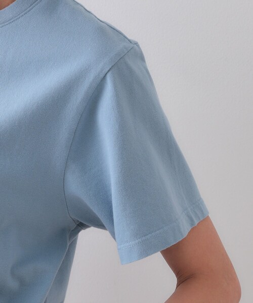 OPAQUE.CLIP(オペークドットクリップ)の「カラーロゴTシャツ【洗濯機洗い可】(Tシャツ/カットソー・レディース・ホワイト/ライトブルー/チャコールグレー・38/40/42)」の20枚目の写真