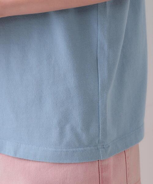 OPAQUE.CLIP(オペークドットクリップ)の「カラーロゴTシャツ【洗濯機洗い可】(Tシャツ/カットソー・レディース・ホワイト/ライトブルー/チャコールグレー・38/40/42)」の21枚目の写真